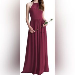 •Bill Levkoff• Bridesmaid Dress in Wine // style 1403